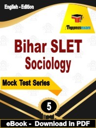 Bihar SLET Sociology PDF Book In English
