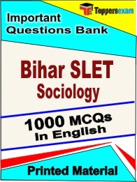 Bihar SLET Sociology Exam Objective MCQ Book in English