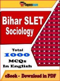 Bihar SLET Sociology PDF Book In English