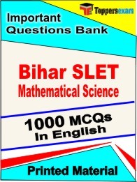 Bihar SLET Mathematical Science Exam Objective MCQ Book in English