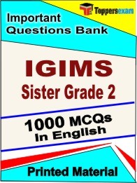 IGIMS Sister Grade 2 Exam Objective MCQ Book in English