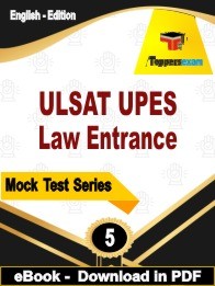 ULSAT UPES Law Entrance PDF Book In English