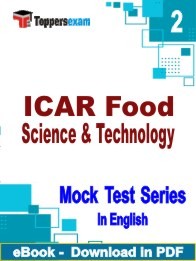 ICAR Food Science & Technology PDF Book In English