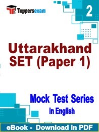 Uttarakhand SET Paper 1 PDF Book In English