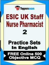 ESIC UK Staff Nurse Pharmacist Exam Practice Set Book in English