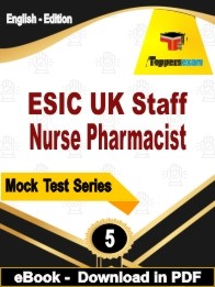 ESIC UK Staff Nurse Pharmacist PDF Book In English