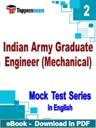 Indian Army Graduate Engineer (Mechanical) PDF Book In English