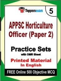 APPSC Horticulture Officer Paper 2 Exam Practice Set Book in English