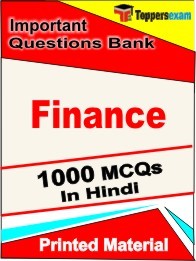Finance Exam Objective MCQ Book in Hindi