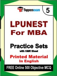 LPUNEST For MBA  Exam Practice Set Book in English