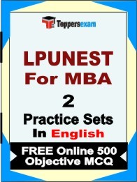LPUNEST For MBA  Exam Practice Set Book in English