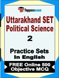 Uttarakhand SET Political Science Exam Practice Set Book in English