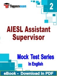 AIESL Assistant Supervisor PDF Book In English