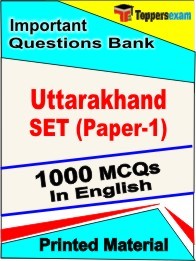 Uttarakhand SET Paper 1 Exam Objective MCQ Book in English
