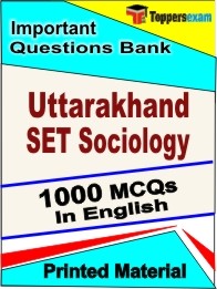 Uttarakhand SET Sociology Exam Objective MCQ Book in English