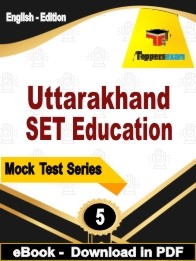 Uttarakhand SET Education PDF Book In English