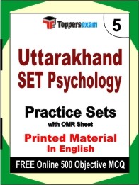 Uttarakhand SET Psychology Exam Practice Set Book in English
