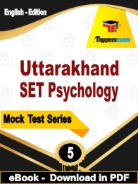 Uttarakhand SET Psychology PDF Book In English