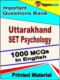 Uttarakhand SET Psychology Exam Objective MCQ Book in English