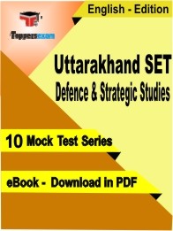 Uttarakhand SET Defence & Strategic Studies PDF Book In English
