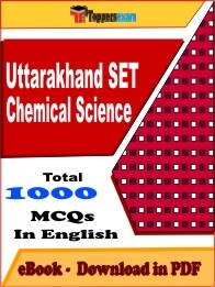Uttarakhand SET Chemical Science PDF Book In English