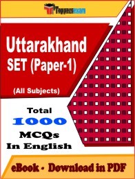 Uttarakhand SET Paper 1 PDF Book In English
