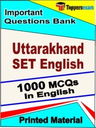 Uttarakhand SET English Exam Objective MCQ Book in English