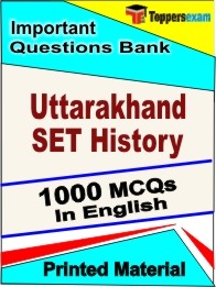 Uttarakhand SET History Exam Objective MCQ Book in English