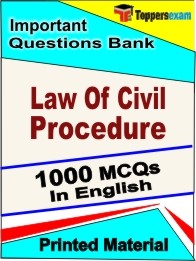 Law Of Civil Procedure Exam Objective MCQ Book in English