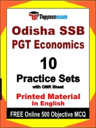 Odisha SSB PGT Economics Exam Practice Set Book in English