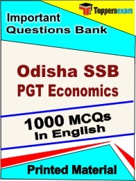 Odisha SSB PGT Economics Exam Objective MCQ Book in English