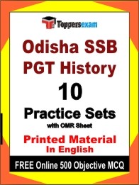 Odisha SSB PGT History Exam Practice Set Book in English