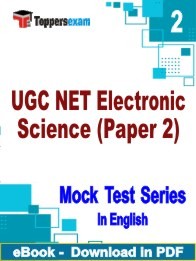 UGC NET Electronic Science Paper 2 PDF Book In English