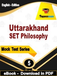 Uttarakhand SET Philosophy PDF Book In English
