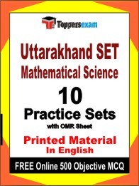 Uttarakhand SET Mathematical Science  Exam Practice Set Book in English