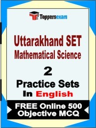 Uttarakhand SET Mathematical Science  Exam Practice Set Book in English