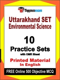 Uttarakhand SET Environmental Science Exam Practice Set Book in English
