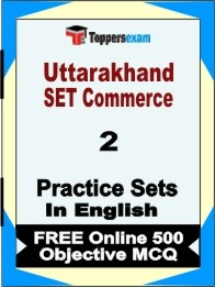 Uttarakhand SET Commerce Exam Practice Set Book in English