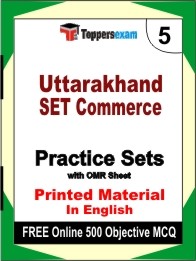 Uttarakhand SET Commerce Exam Practice Set Book in English