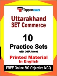 Uttarakhand SET Commerce Exam Practice Set Book in English