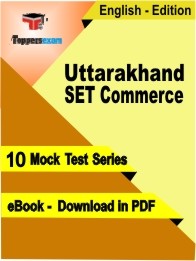 Uttarakhand SET Commerce PDF Book In English