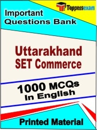 Uttarakhand SET Commerce Exam Objective MCQ Book in English