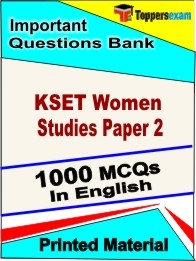 KSET Women Studies Paper 2 Exam Objective MCQ Book in English