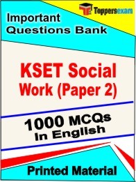 KSET Social Work Paper 2 Exam Objective MCQ Book in English
