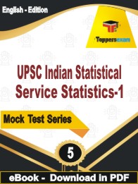 UPSC Indian Statistical Service Statistics-1 Test PDF Book In English - Practice Set