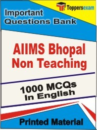 AIIMS Bhopal Non Teaching Exam Objective MCQ Book in English