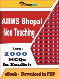 AIIMS Bhopal Non Teaching PDF Book In English