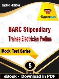 BARC Stipendiary Trainee Electrician Prelims PDF Book In English
