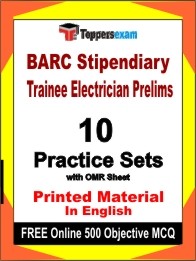BARC Stipendiary Trainee Electrician Prelims Exam Practice Set Book in English