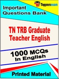 TN TRB Graduate Teacher English Exam Objective MCQ Book in English